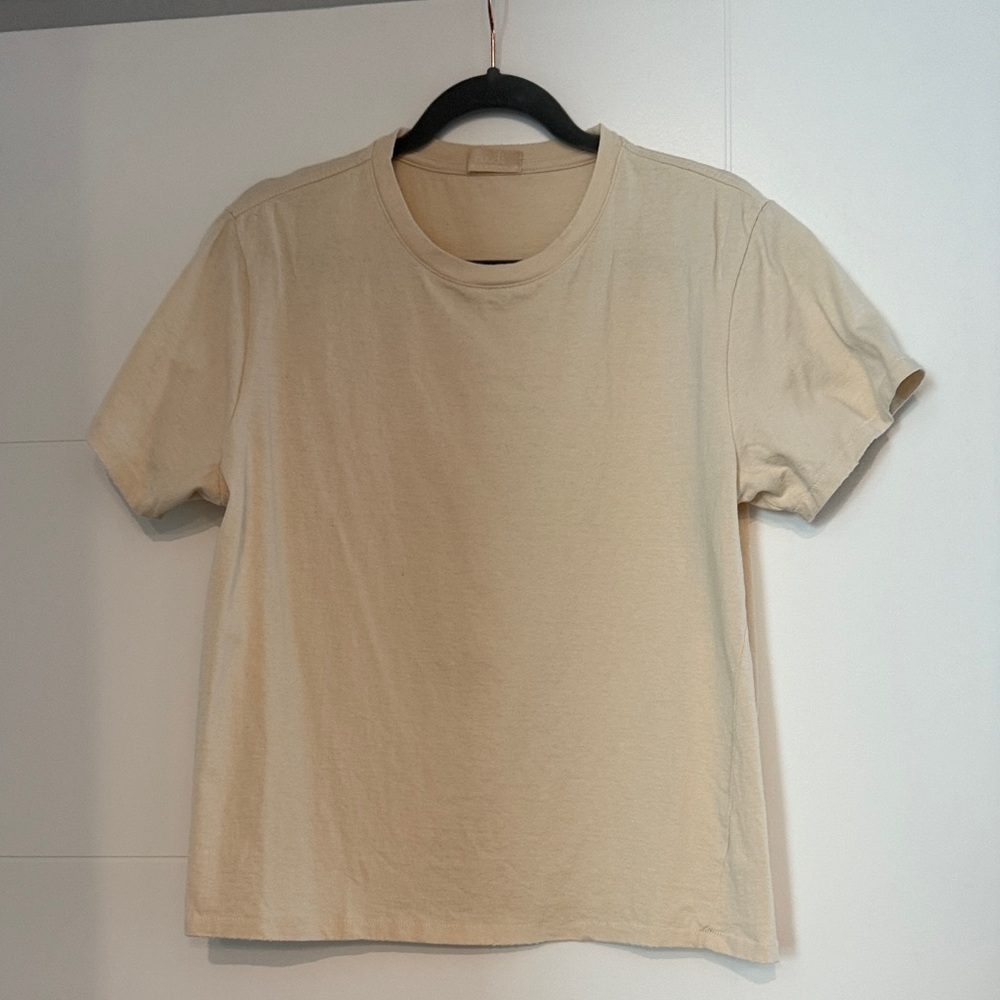 Nuuds women Crew Neck T-Shirt in Beige